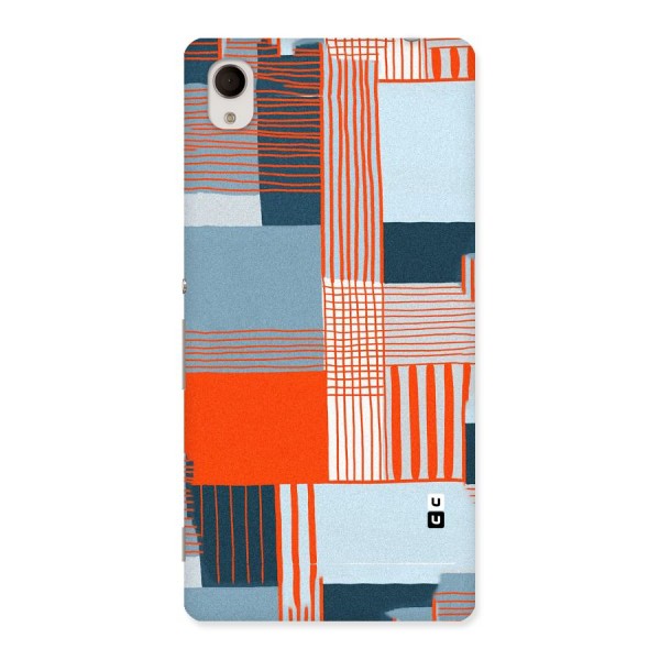 Pattern In Lines Back Case for Sony Xperia M4