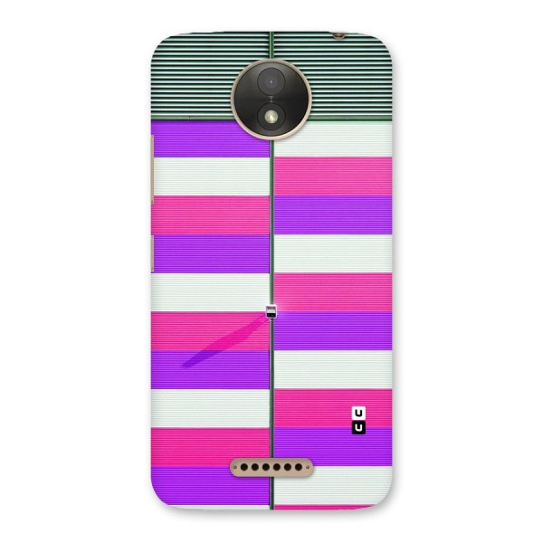 Patterns City Back Case for Moto C Plus