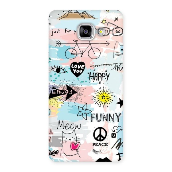 Peace And Funny Back Case for Galaxy A5 2016