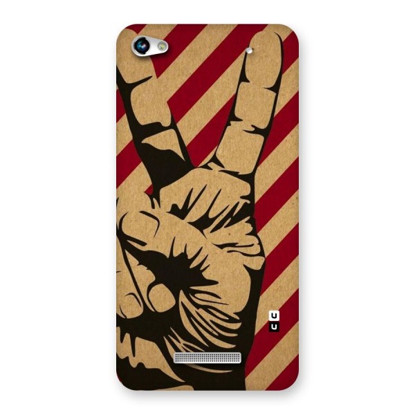 Peace Stripes Back Case for Micromax Hue 2