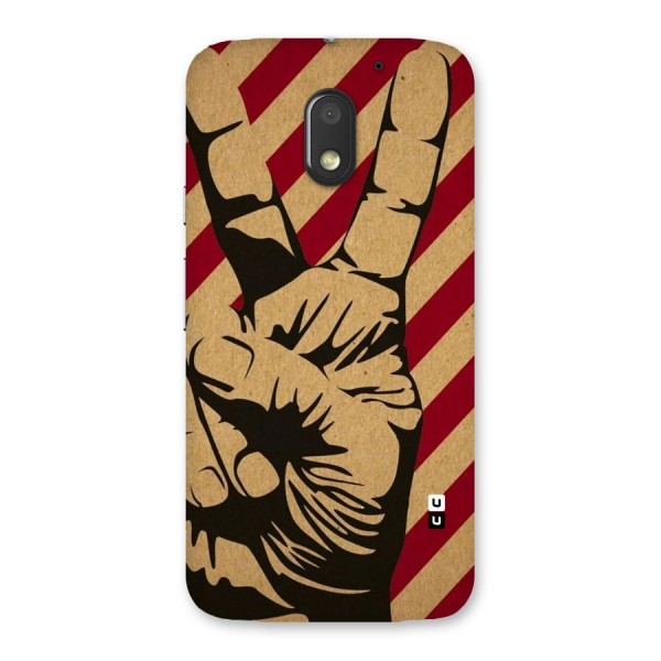 Peace Stripes Back Case for Moto E3 Power