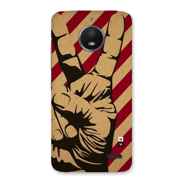 Peace Stripes Back Case for Moto E4