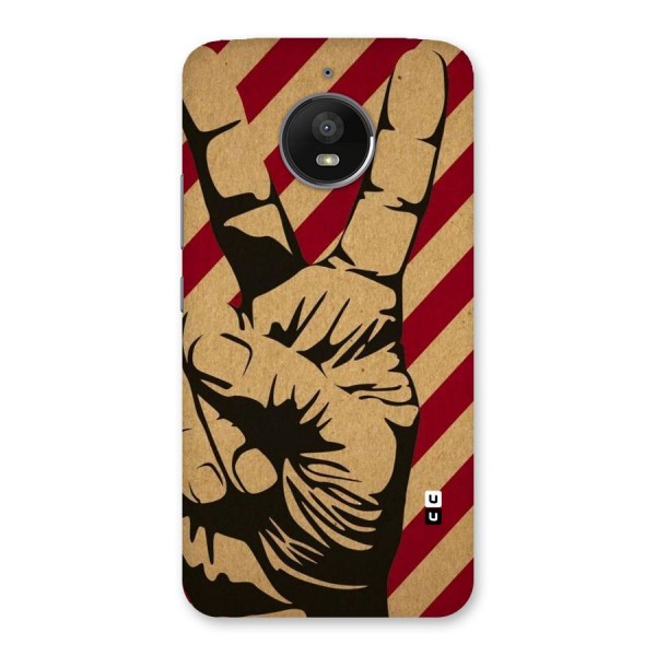 Peace Stripes Back Case for Moto E4 Plus