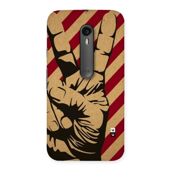 Peace Stripes Back Case for Moto G3