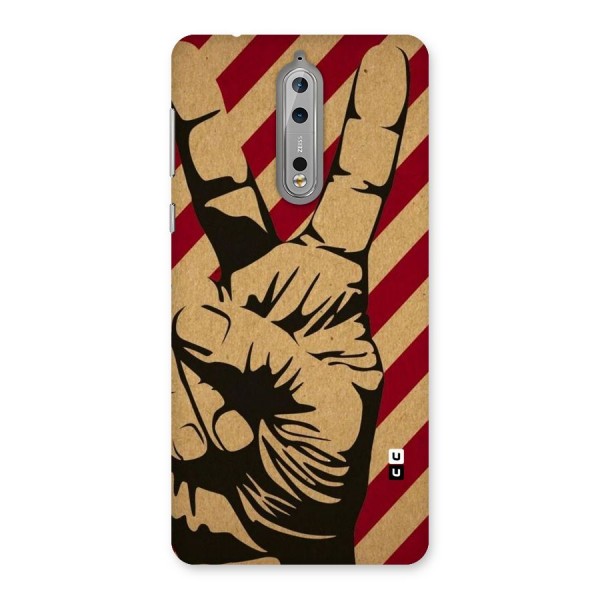 Peace Stripes Back Case for Nokia 8