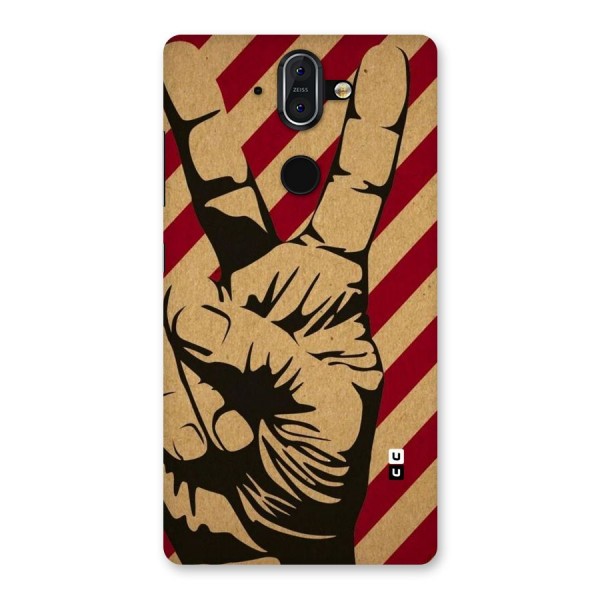 Peace Stripes Back Case for Nokia 8 Sirocco