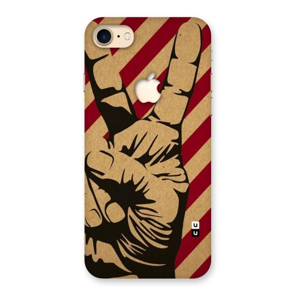 Peace Stripes Back Case for iPhone 7 Apple Cut