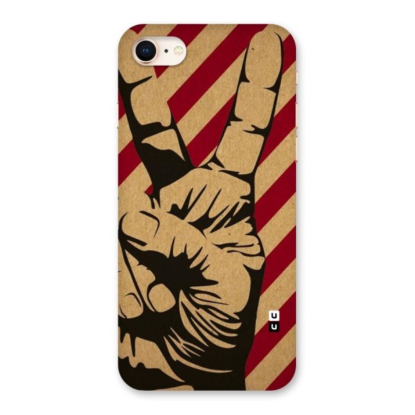 Peace Stripes Back Case for iPhone 8