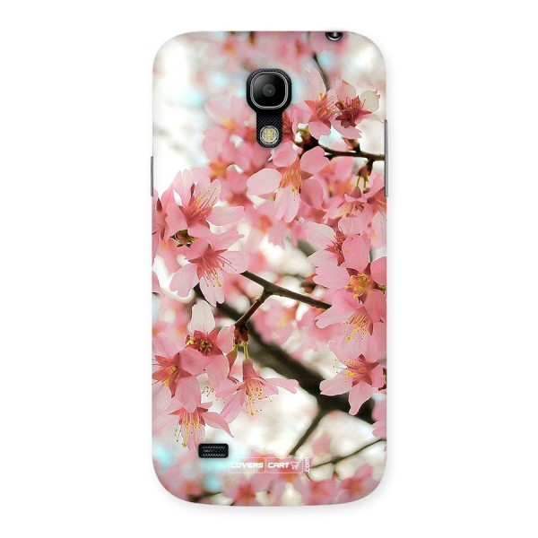 Peach Floral Back Case for Galaxy S4 Mini