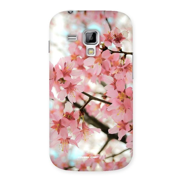 Peach Floral Back Case for Galaxy S Duos