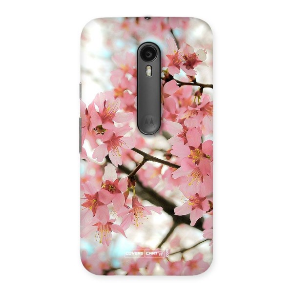 Peach Floral Back Case for Moto G3