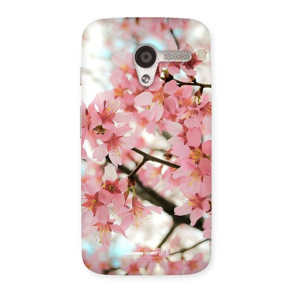 Peach Floral Back Case for Moto X