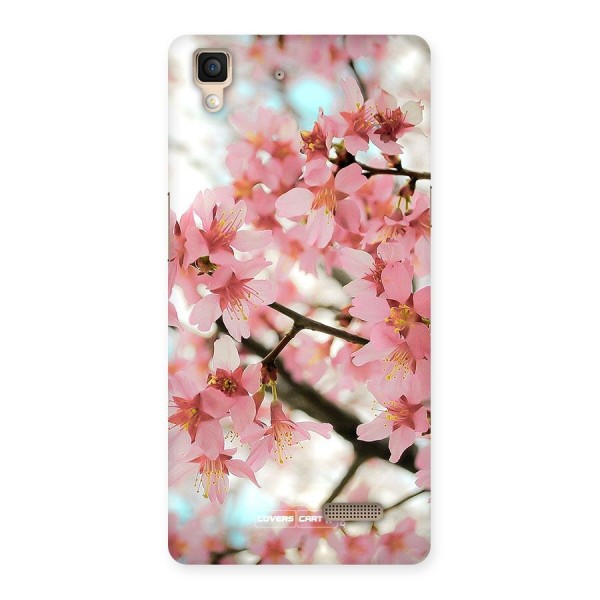 Peach Floral Back Case for Oppo R7