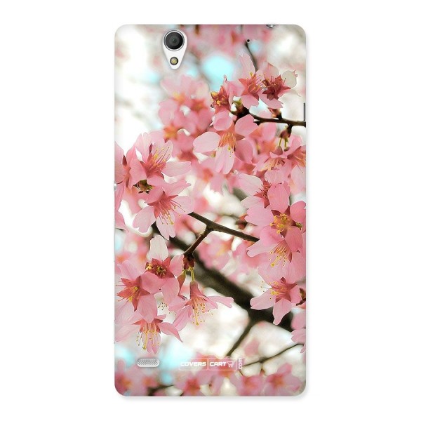 Peach Floral Back Case for Sony Xperia C4