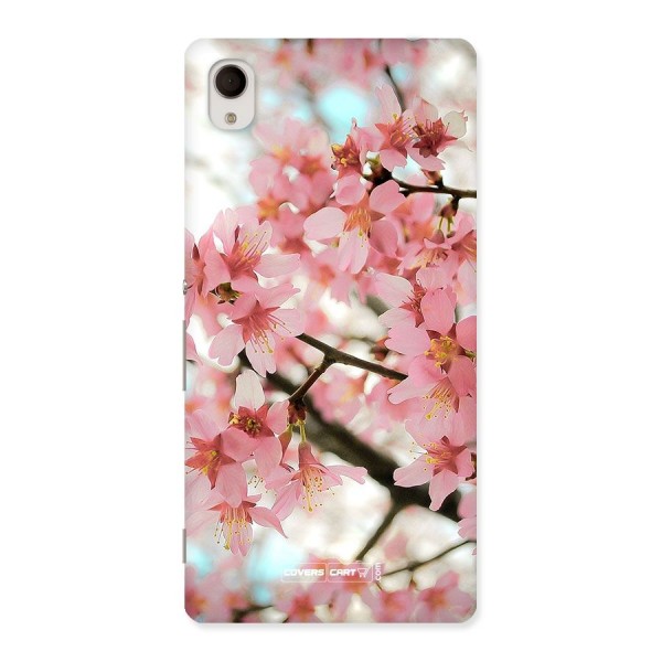 Peach Floral Back Case for Sony Xperia M4