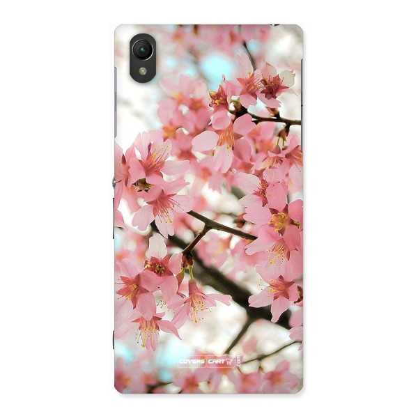 Peach Floral Back Case for Sony Xperia Z1