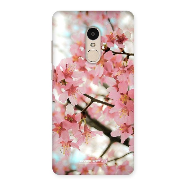 Peach Floral Back Case for Xiaomi Redmi Note 4