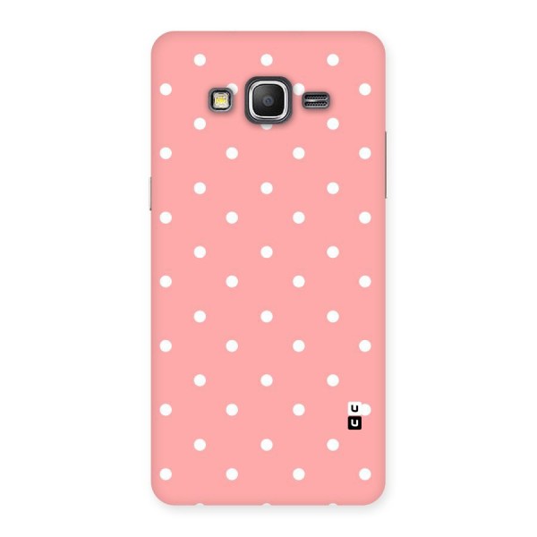 Peach Polka Pattern Back Case for Galaxy Grand Prime