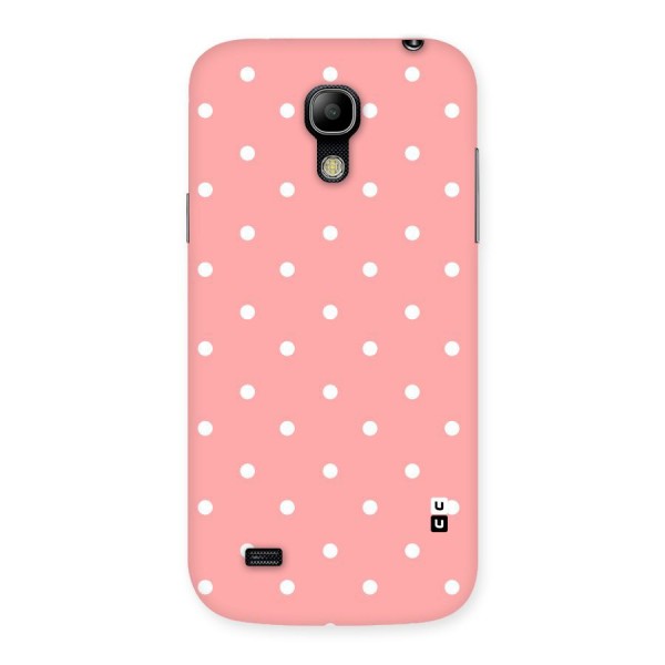 Peach Polka Pattern Back Case for Galaxy S4 Mini