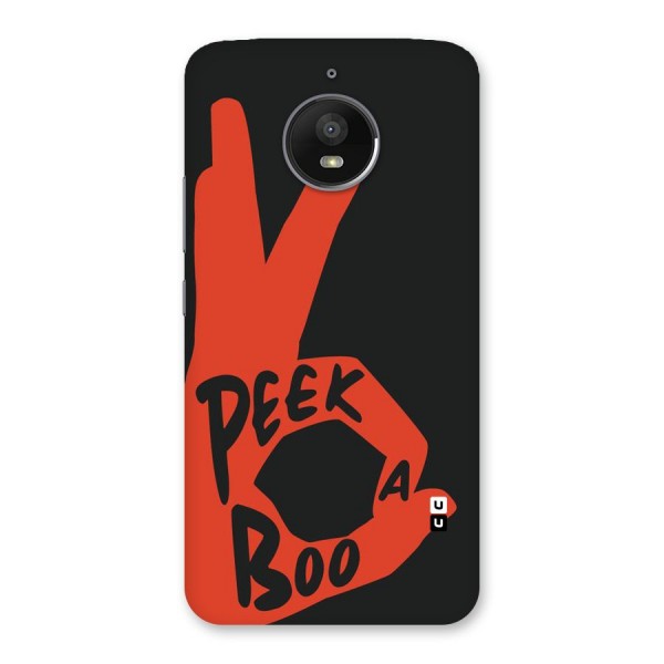 Peek-a-boo Back Case for Moto E4 Plus