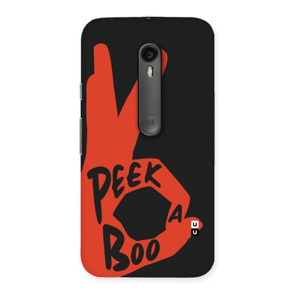 Peek-a-boo Back Case for Moto G3