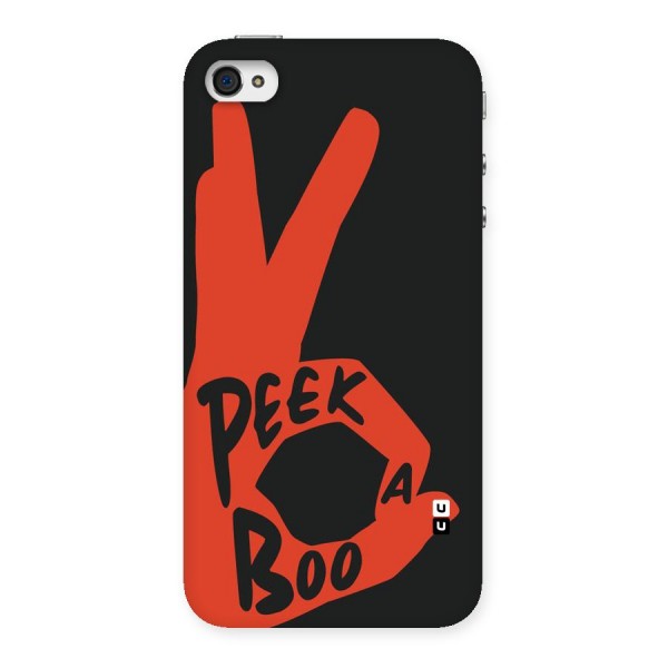 Peek-a-boo Back Case for iPhone 4 4s