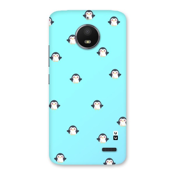 Penguins Pattern Print Back Case for Moto E4