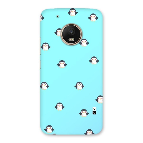 Penguins Pattern Print Back Case for Moto G5 Plus