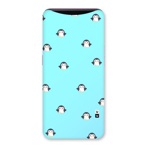 Penguins Pattern Print Back Case for Oppo Find X