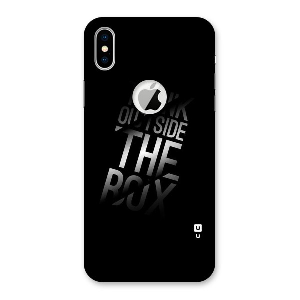 Perspective Thinking Back Case for iPhone XS Logo Cut