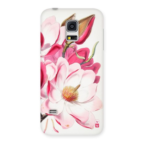 Pink Beautiful Flower Back Case for Galaxy S5 Mini