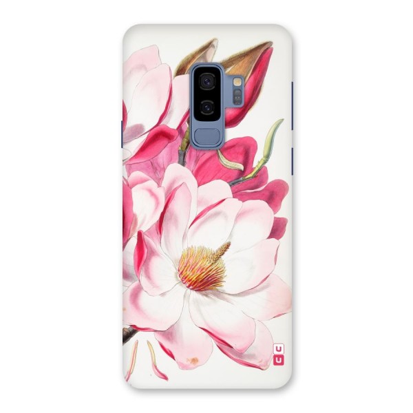 Pink Beautiful Flower Back Case for Galaxy S9 Plus