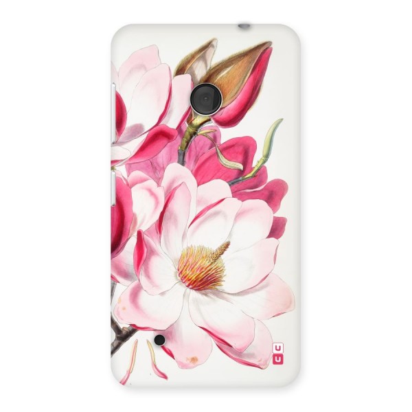 Pink Beautiful Flower Back Case for Lumia 530