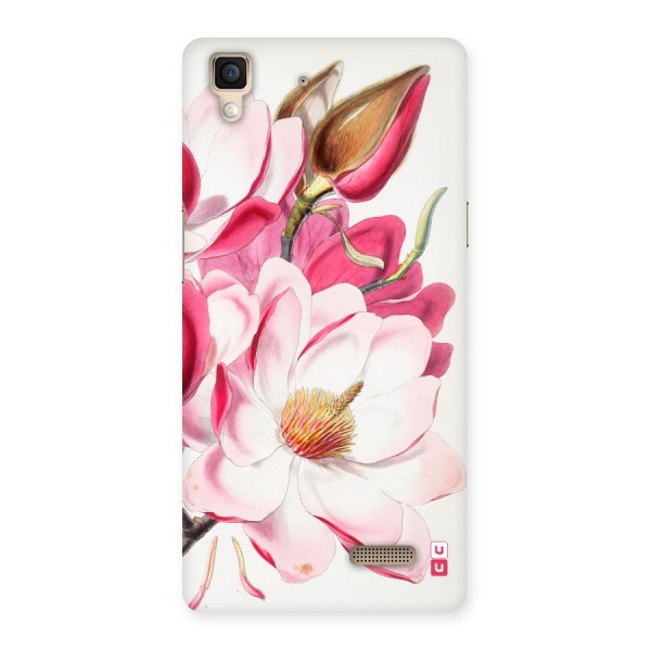 Pink Beautiful Flower Back Case for Oppo R7