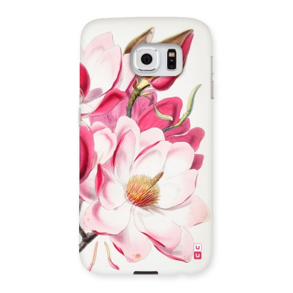 Pink Beautiful Flower Back Case for Samsung Galaxy S6