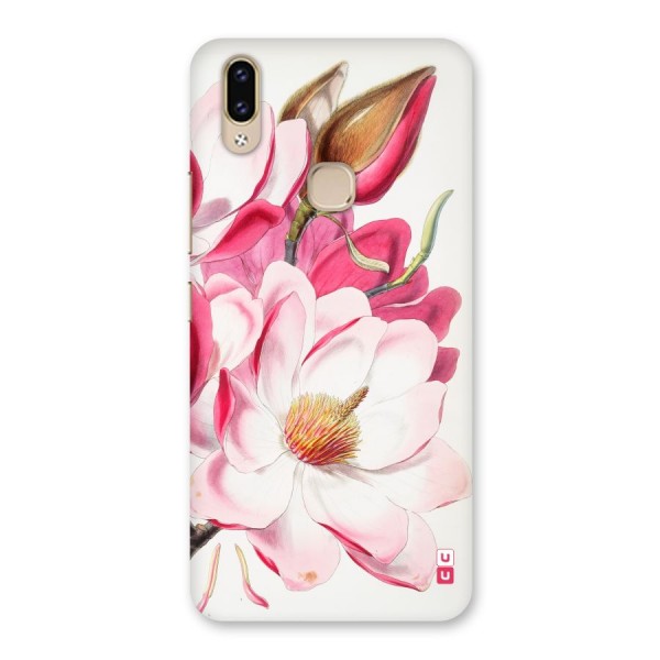 Pink Beautiful Flower Back Case for Vivo V9