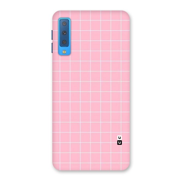 Pink Checks Back Case for Galaxy A7 (2018)