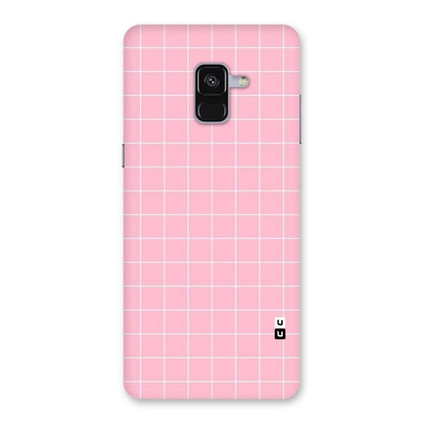 Pink Checks Back Case for Galaxy A8 Plus