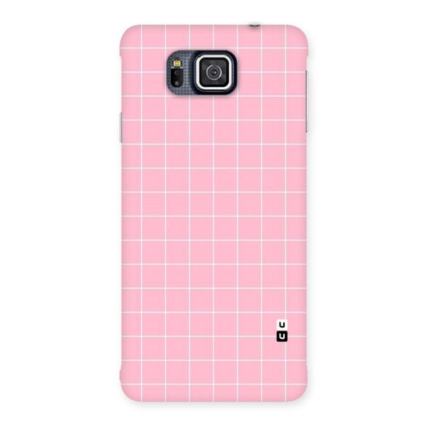 Pink Checks Back Case for Galaxy Alpha