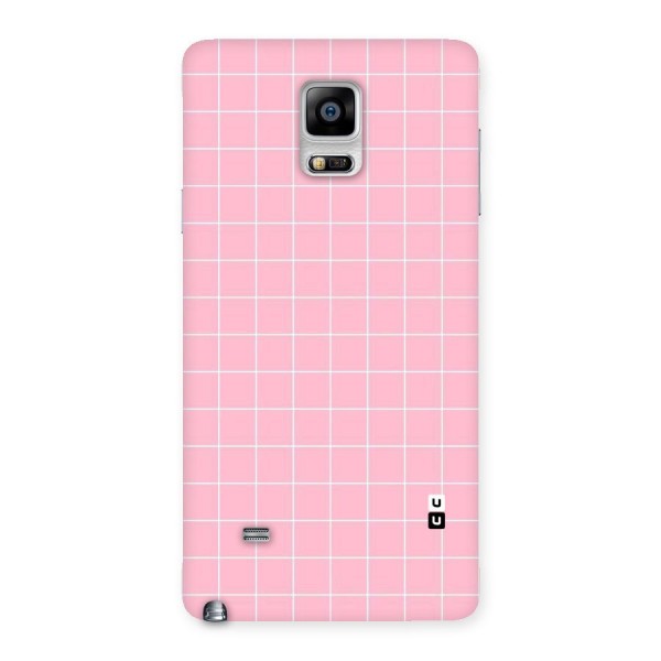 Pink Checks Back Case for Galaxy Note 4