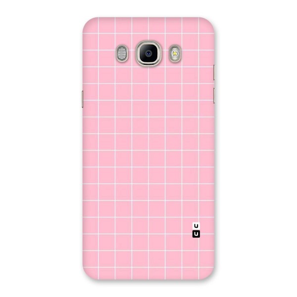 Pink Checks Back Case for Galaxy On8