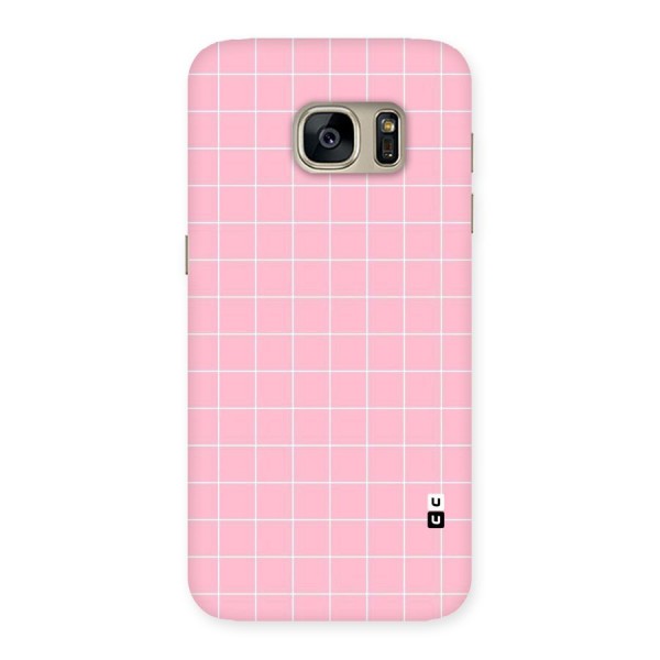 Pink Checks Back Case for Galaxy S7