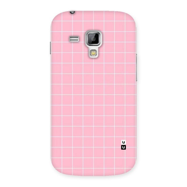 Pink Checks Back Case for Galaxy S Duos