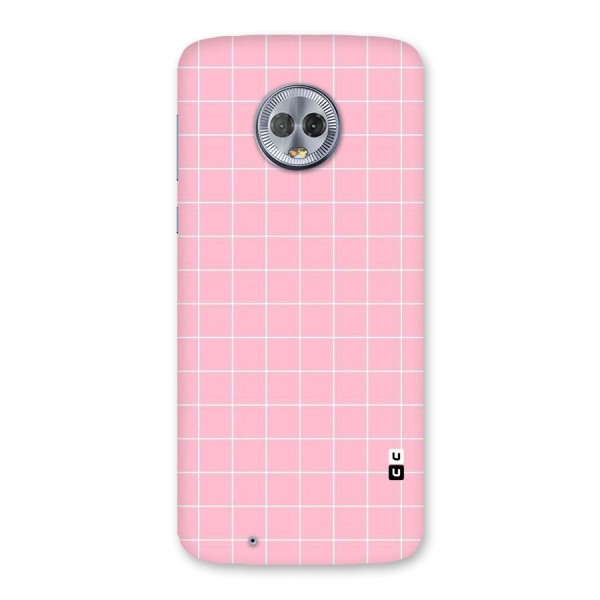 Pink Checks Back Case for Moto G6