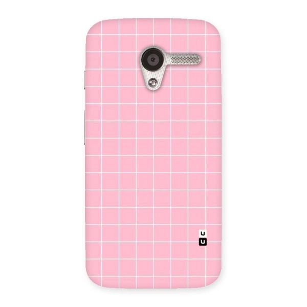 Pink Checks Back Case for Moto X