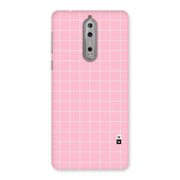 Pink Checks Back Case for Nokia 8