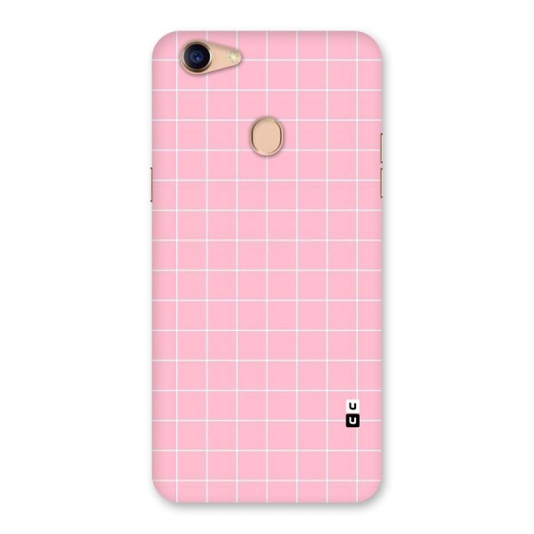 Pink Checks Back Case for Oppo F5