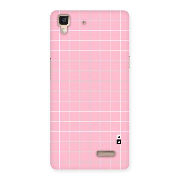 Pink Checks Back Case for Oppo R7