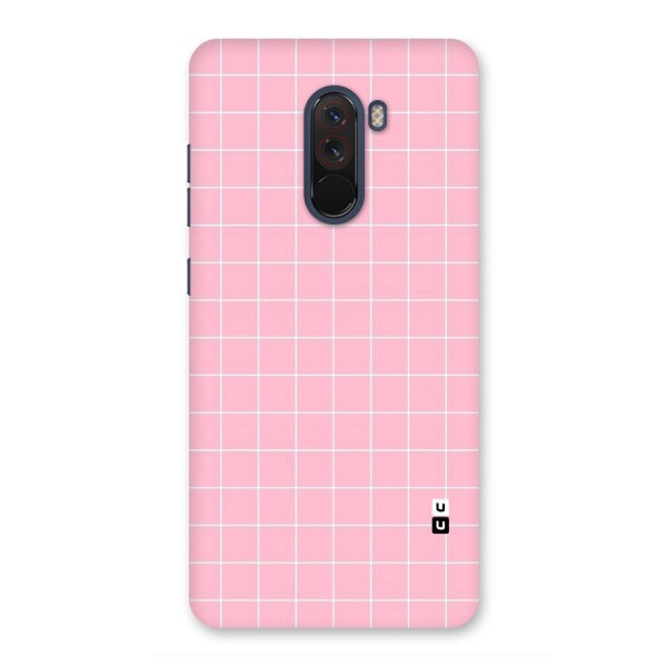 Pink Checks Back Case for Poco F1