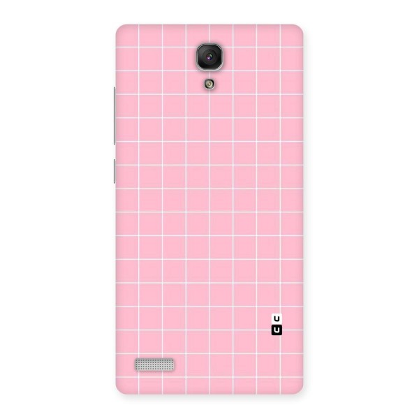 Pink Checks Back Case for Redmi Note